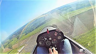 Risky approach in a glider  final glide instead of outlanding [upl. by Kapor]