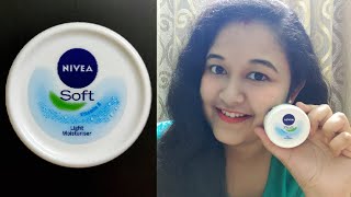 Nivea Soft Light Moisturizer Cream II Honest review II 2020 [upl. by Onia]