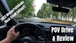 2023 Nissan Pathfinder Rock Creek Edition  POV Drive amp Review [upl. by Llevart]