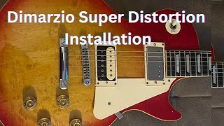 Dimarzio Super Distortion Humbucker Installation Out Of Phase in Greco Les Paul [upl. by Haimorej]