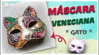 CARETA  MASCARA VENECIANA  2021 CARNAVAL  Paso a paso [upl. by Oiramej]