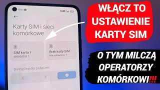 Włącz to ustawienie karty SIM Szybszy internet i lepsza jakość rozmów w telefonie [upl. by Nomma]