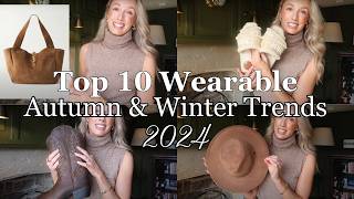 10 WEARABLE TRENDS FOR AUTUMN WINTER 2024  OUTFIT IDEAS 🤎 [upl. by Mcquoid]