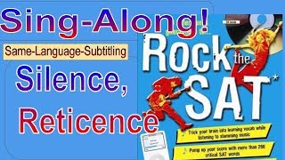 Silence Reticence  SingAlong Rock the SAT  SameLanguageSubtitling [upl. by Gottlieb]