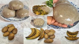 How to make perfect swallow plantainpotatoesoatmealfufu recipe delicious swallow viralvideo [upl. by Alton]