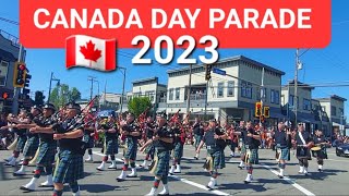 🇨🇦 Canada Day Parade 2023  Steveston Salmon Festival  Richmond BC Canada  July 1 [upl. by Sunshine]