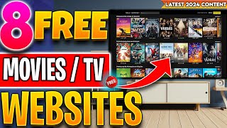 🔴Top 8 Websites to Watch FREE Movies  TV Shows No Sign up 2024 Update [upl. by Sacul]