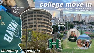 COLLEGE MOVE IN DAY  freshman year  the university of Hawaii at Manoa  a dorm tour [upl. by Julide772]