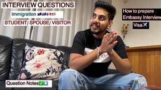 HOW TO PREPARE EMBASSY INTERVIEW QUESTIONS   INTERVIEW CALL FROM 🇳🇿🇦🇺🇺🇸 [upl. by Leor336]