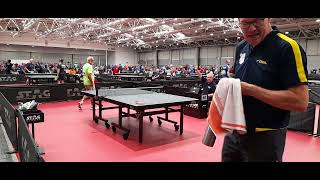 ITTF World Masters l Round of 256 l Manoj Gandhi ENG 0 v 3 Torsten Barkow Ger [upl. by Oreves243]