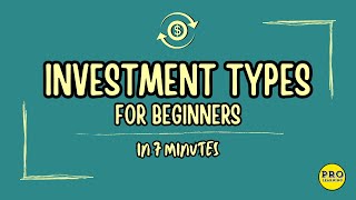 📈💰Investment Types Explained 📊 💵 Essential Terms  What are Different Investment Types investing [upl. by Terchie]