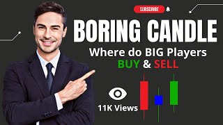 What is Boring Candle  Where do Big Players Buy and Sell  Boring Candle Indicator  Candlestick [upl. by Arretal427]