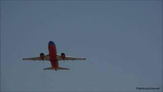 Southwest Airlines 737300 takeoff at San Diego International Airport SAN [upl. by Isidor]