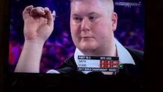 Ricky Evans vs Michael Smith FINAL SET world championships darts 2017 first round [upl. by Philomena]