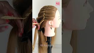 Ultimate Braided Hairstyle with Ribbon Idea for Girls  Trendy and Fun Hairstyle Tutorial [upl. by Ardnala]