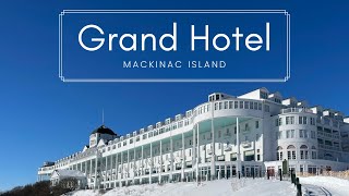 Mackinac Island Grand Hotel  Winter Walking Tour [upl. by Minabe193]