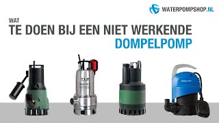 Dompelpomp kantelen  Wat te doen bij een niet werkende dompelpomp [upl. by Merlin]