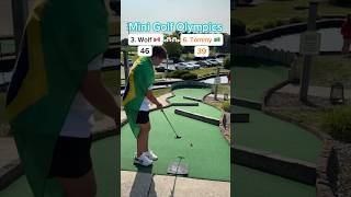 Hole 17 Round 1  3 Wolf 🇨🇦 vs 6 Tommy 🇧🇷 Mini Golf Olympics minigolf [upl. by Namlak]