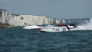 Cowes Torquay Cowes Powerboat race CTC 2022 Safety boat MEG Durlston station [upl. by Hedelman]