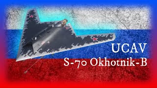 Dron de ataque Sukhoi S70 OjotnikB El futuro de la fuerza aérea rusa [upl. by Norton472]