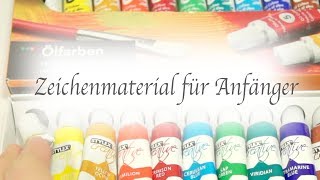 Zeichenmaterial für Anfänger  Basics  TinasArts [upl. by Scheld]