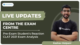 Keshav Malpani  Live CLAT 2021 Exam Analysis from Centre CLAT 2021 Aspirants Interview before Exam [upl. by Ayekat655]