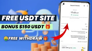 New Usdt Earning Site  Usd Site 2024 Without Investment  Usdt Earning Website [upl. by Paschasia]