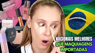 MAQUIAGEM de 5 MINUTOS com PRODUTOS NACIONAIS MELHORES que os IMPORTADOS [upl. by Harry530]