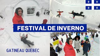 O maior FESTIVAL DE INVERNO no Canada  Final de semana em Ottawa e Gatineau [upl. by Tnomyar]