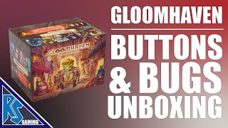 Unboxing  Gloomhaven Buttons amp Bugs  Cephalofair Games [upl. by Astri]