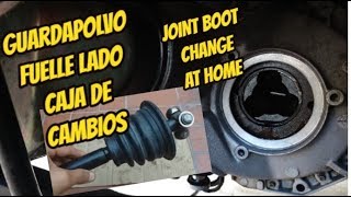 Cambio fuelle lado caja Super detallado modo CaseroChanging Gearbox joint boot at home [upl. by Ydoj]