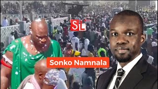 Sonkorisation des jeunes à l’entrée du stade Arène Nationale“Sonko nameuh nala [upl. by Einobe]