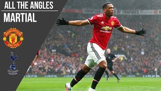 Anthony Martial v Tottenham Goal  All The Angles  Manchester United [upl. by Ahsimin]