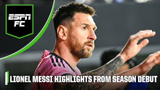 HIGHLIGHTS from Lionel Messi’s 2024 MLS regular season debut  ESPN FC [upl. by Haman900]