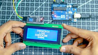 ARDUINO 20x4 LCD i2c Tutorial  How to Print Text On LCD Display [upl. by Llerrej129]