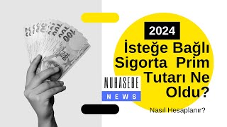 2024 İsteğe Bağlı Sigorta Primi Tutarı Ne Oldu Hesaplama Nasıl Yapılıyor [upl. by Llerot]