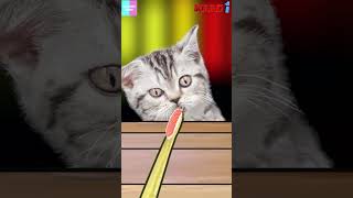 Find other hobbies too Cat finally finds a hobby  Eating competition 1  Funny cat animation [upl. by Gnuhc]