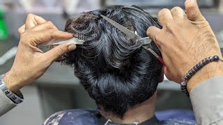 Men hair transformers and scissors cutting ASMR Barber [upl. by Ydne]