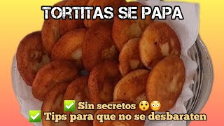 TORTITAS DE PAPA ✔️​QUE NO SE DESBARATAN CON HARINA DE ARROZ ESPECIAL ESTOS DIAS DE NO COMER CARNE🤤​ [upl. by Marje]