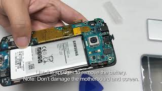 NEW Version  Galaxy S6 Edge Battery Replacement Guide  How to replace S6 Edge battery  YONTEX [upl. by Haimerej996]