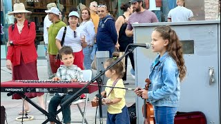 INCREDIBLY CUTE 8 Year Old violinist amp 5 yo pianist AMAZED everyone [upl. by Latsirhc]