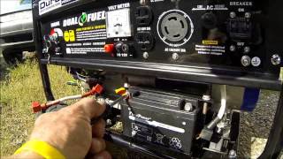 Duromax 4400 Hybrid Generator setup [upl. by Zerep]