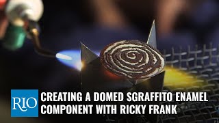 Creating a Domed Sgraffito Enamel Component with Ricky Frank [upl. by Trev969]