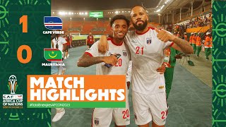 HIGHLIGHTS  Cape Verde🆚 Mauritania  ملخص مباراة كاب فيردي وموريتانيا TotalEnergiesAFCON2023 [upl. by Suirrad]