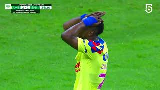 América 4–3 Santos  ¡CUATRO VICTORIAS CONSECUTIVAS  Apertura 2023  Jornada 13 RESUMEN Y GOLES [upl. by Bully]