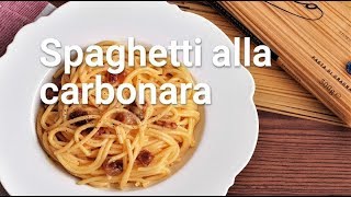 Espaguetis Carbonara Spaghetti alla carbonara [upl. by Guildroy]