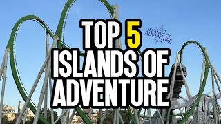 Top 5 RIDES at Islands of Adventure [upl. by Siurad]