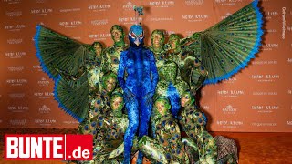 Heidi Klum  Kann das den Wurm toppen Für ihr HalloweenKostüm braucht sie 10 Tänzer [upl. by Ecined]