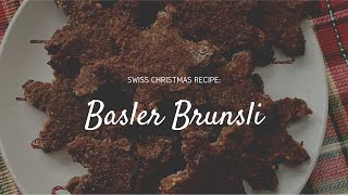 Basler Brunsli  Traditional Cookies from Basel [upl. by Ewald]