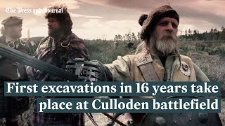 First excavations in 16 years take place on Culloden battlefield [upl. by Kessler567]